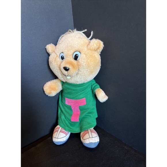 Vintage 1983 Alvin & The Chipmunks Theodore Plush Stuffed Animal CBS Toys 11” - Picture 3 of 9